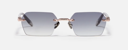 Sunglasses Model R03 in Color C476 with grey Gradient lenses from John Dalia