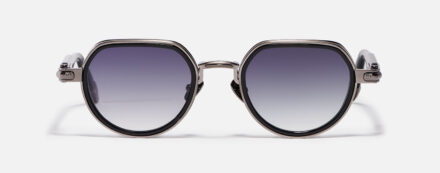 Sunglasses Model Anya with dark blue gradient lenses from John Dalia