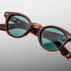 Sunglasses Model Clemens in Hickory with Seagreen lenses from Jacques Marie Mage