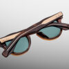 Sunglasses Model Clemens in Hickory with Seagreen lenses from Jacques Marie Mage