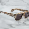 Sunglasses Model Devoto in Color Cheetah with Grey lenses from Jacques Marie Mage