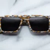 Sunglasses Model Devoto in Color Cheetah with Grey lenses from Jacques Marie Mage