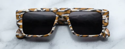 Sunglasses Model Devoto in Color Cheetah with Grey lenses from Jacques Marie Mage