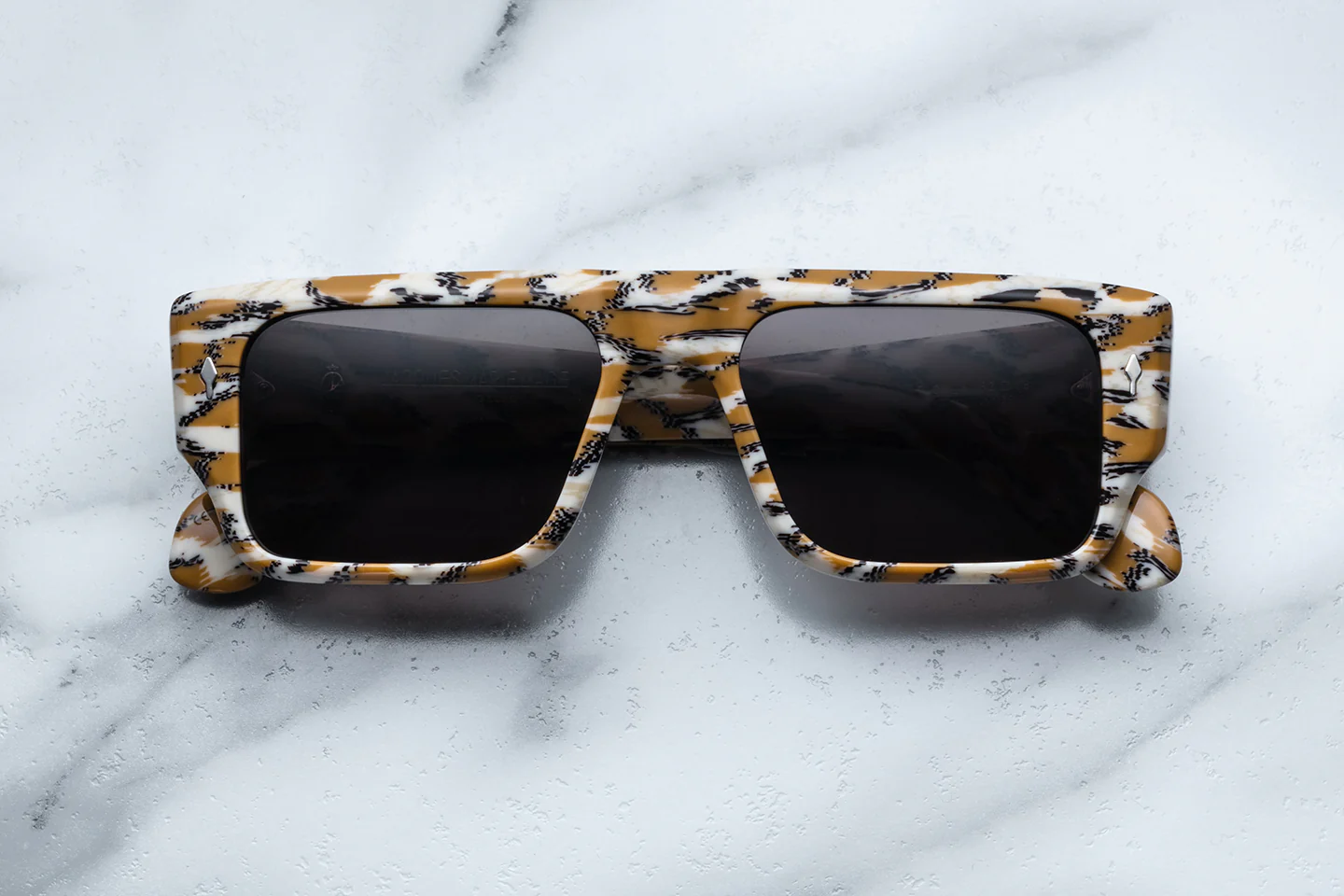 Sunglasses Model Devoto in Color Cheetah with Grey lenses from Jacques Marie Mage