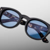 Suglasses Model Dr.Dream in Color Noir with Cerulean lenses from Jacques Marie Mage's exclusive John & Yoko collection