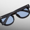 Suglasses Model Dr.Dream in Color Noir with Cerulean lenses from Jacques Marie Mage's exclusive John & Yoko collection