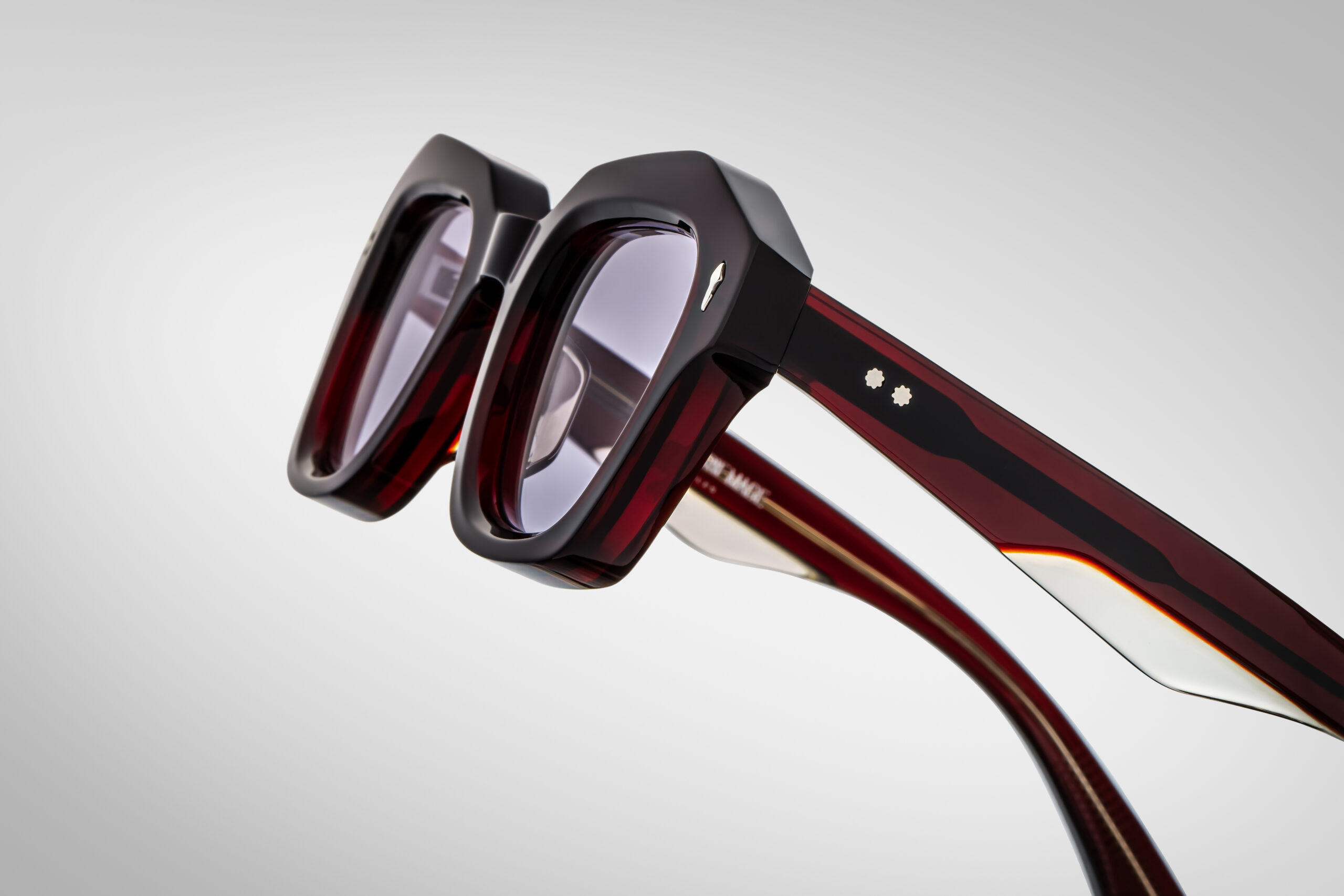 Sunglasses Model Eichler in Color Cherry with Lavender lenses from Jacques Marie Mage