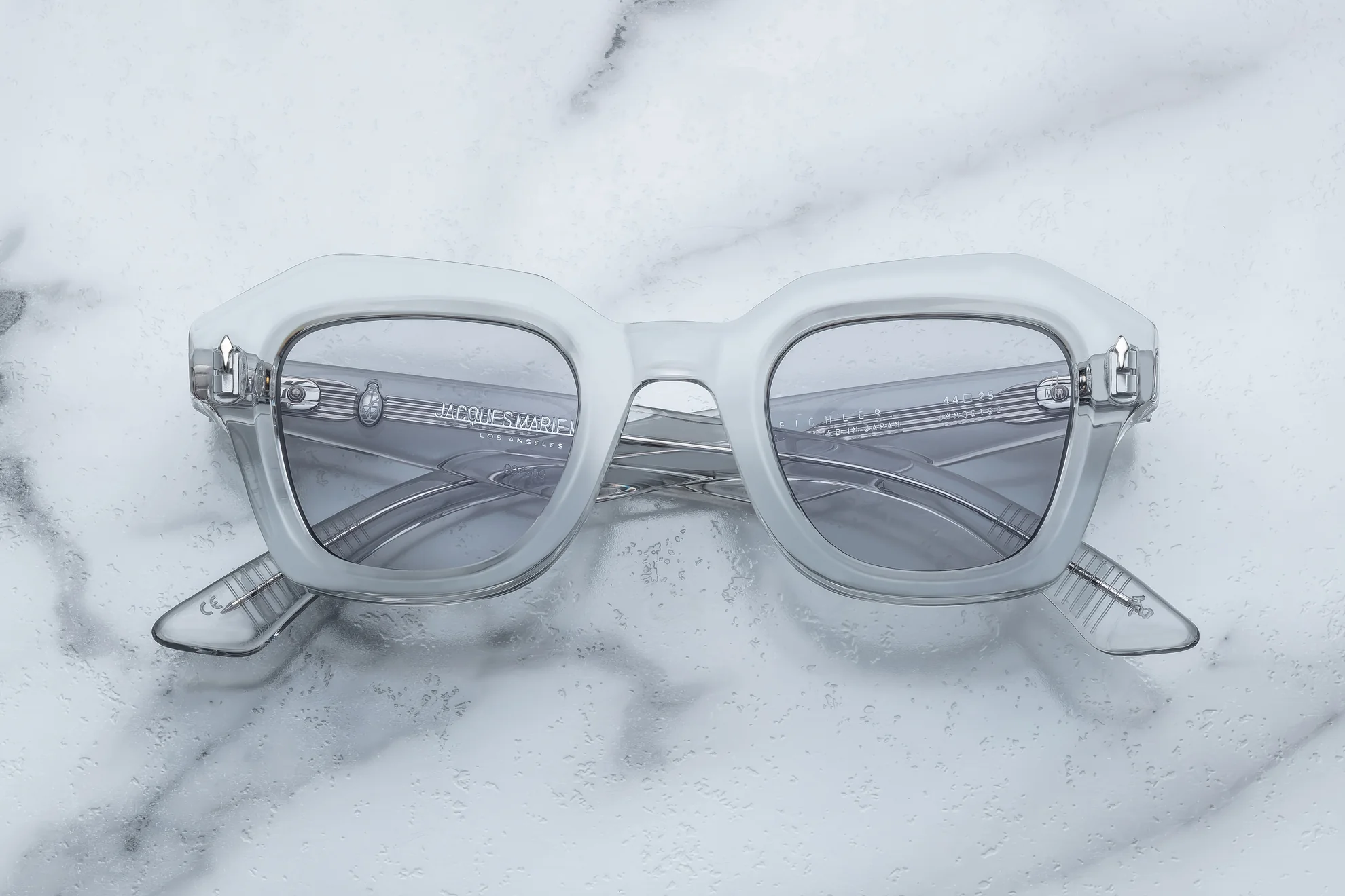 Sunglasses Model Eichler in Color Sulfur with Dove lenses from Jacques Marie Mage