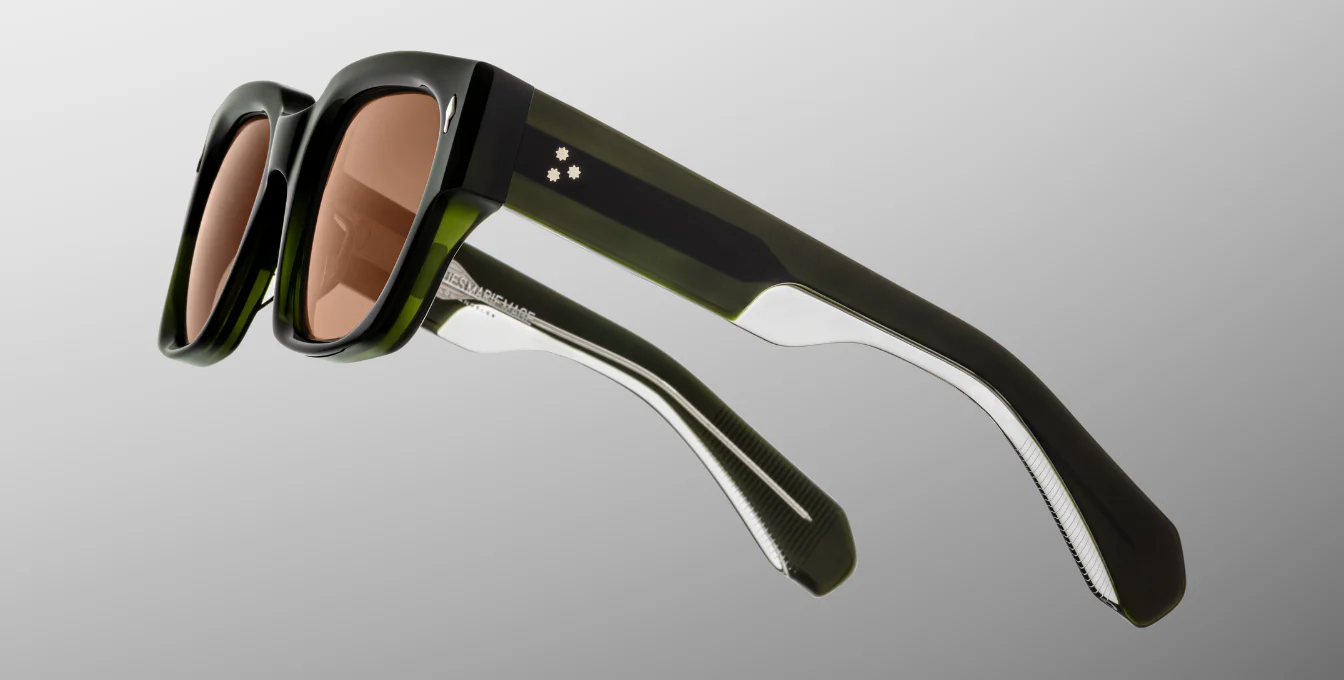 Sunglasses Model Enzo in Color Bornéo with Orange lenses from Jacques Marie Mage