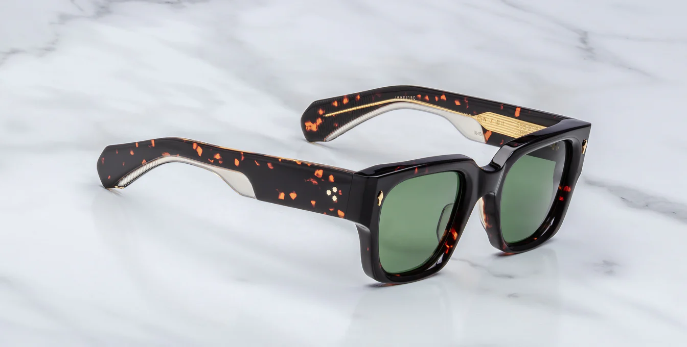 Sunglasses Model Enzo in Color Etna with Green lenses from Jacques Marie Mage