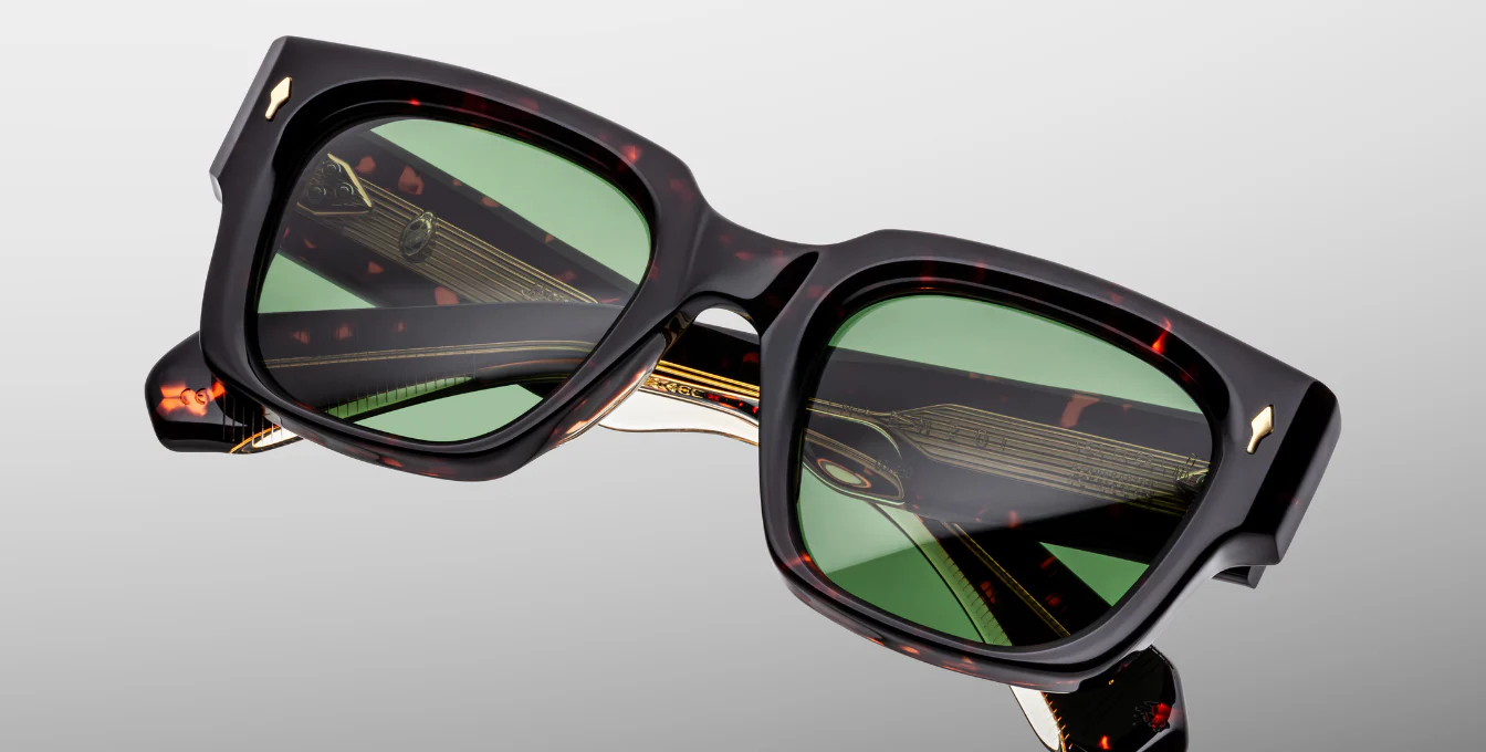 Sunglasses Model Enzo in Color Etna with Green lenses from Jacques Marie Mage