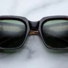 Sunglasses Model Enzo in Color Etna with Green lenses from Jacques Marie Mage