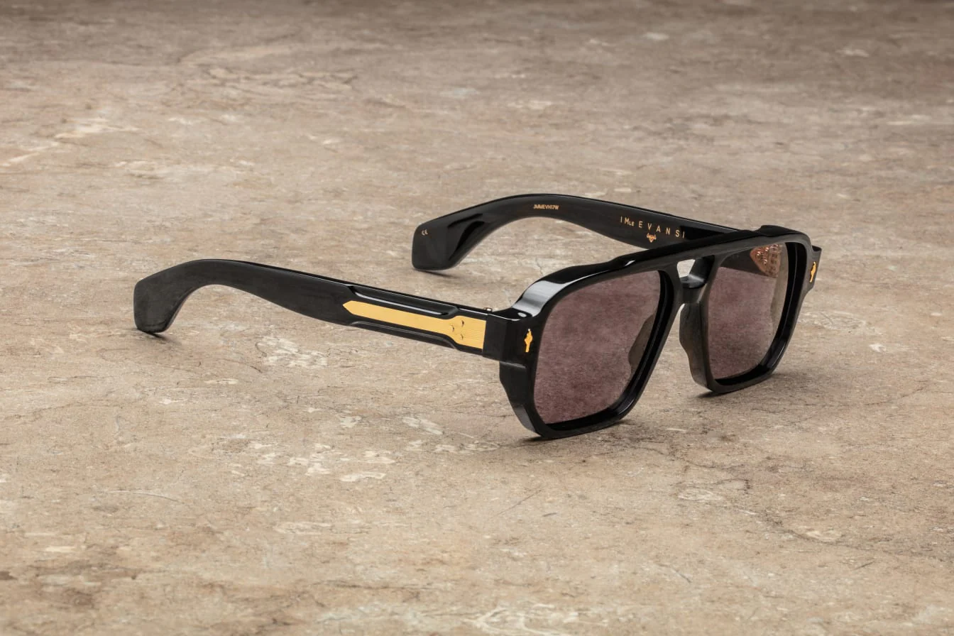 Sunglasses Model Evans in Color Blackbuck with Charcoal NXT lenses from Jacques Marie Mage's Héritage collection