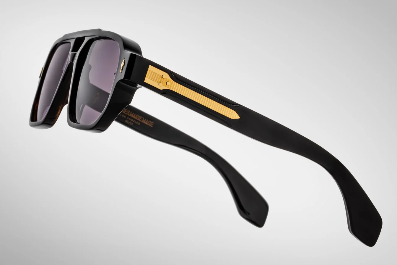 Sunglasses Model Evans in Color Blackbuck with Charcoal NXT lenses from Jacques Marie Mage's Héritage collection