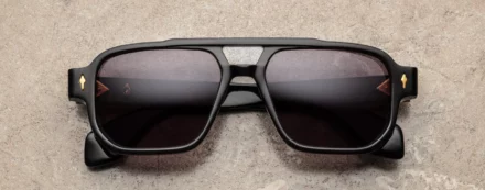 Sunglasses Model Evans in Color Blackbuck with Charcoal NXT lenses from Jacques Marie Mage's Héritage collection