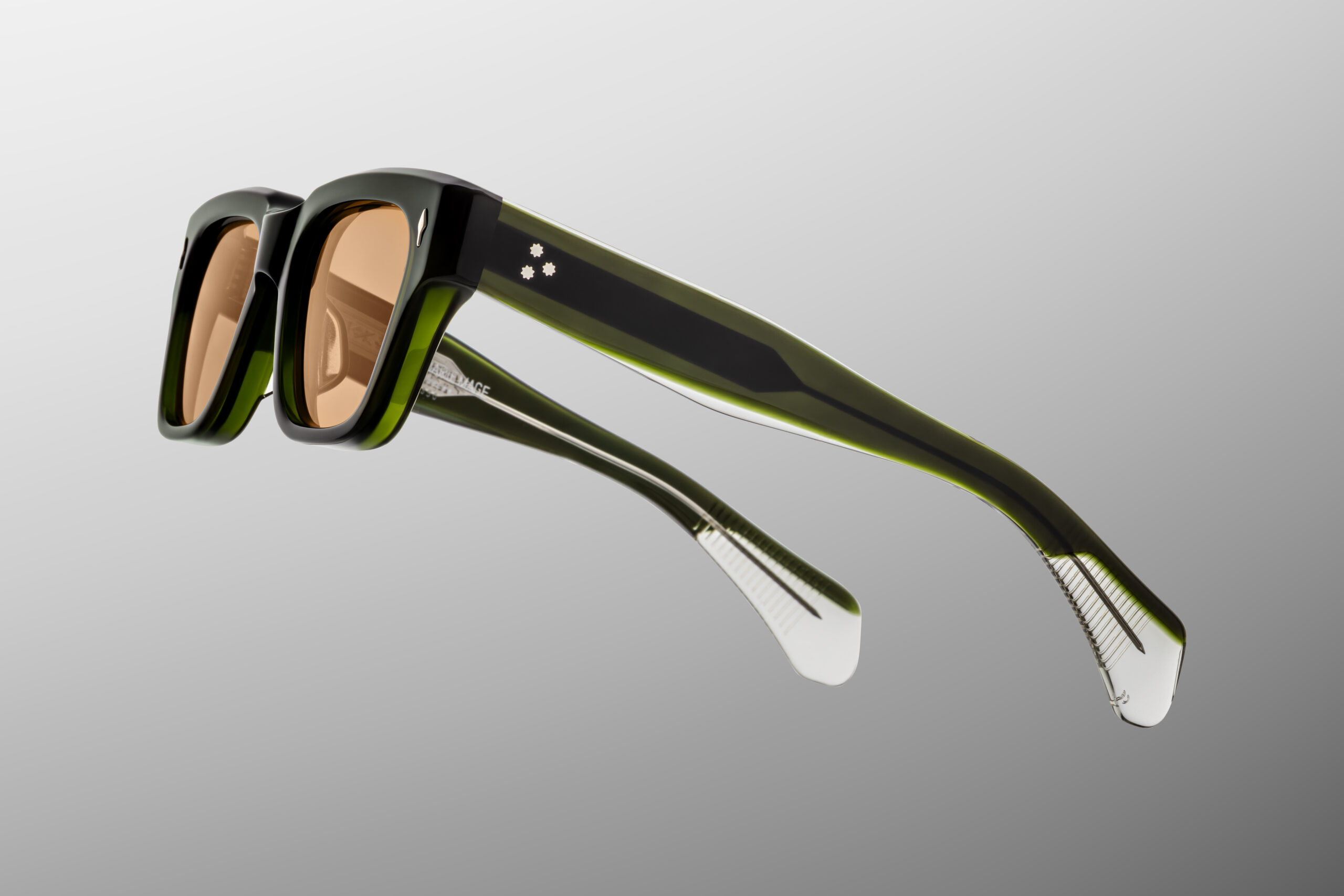 Sunglasses Model Fellini in Color Bornéo with Orange lenses from Jacques Marie Mage