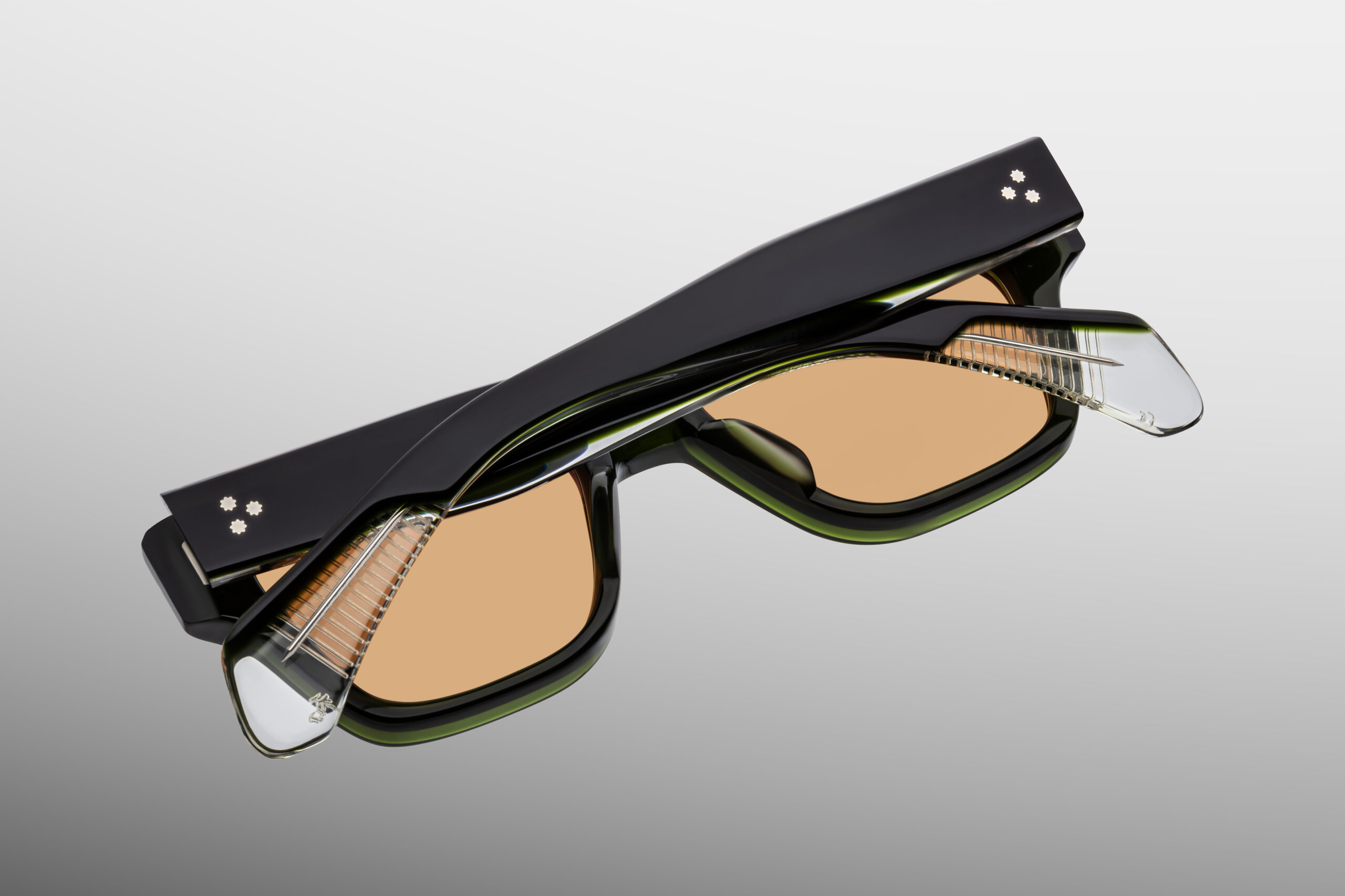 Sunglasses Model Fellini in Color Bornéo with Orange lenses from Jacques Marie Mage