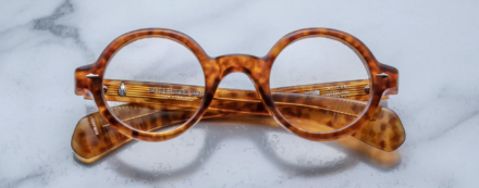 Optical frame Model Fumio in Color Camel with Superlight Bronze lenses from Jacques Marie Mage