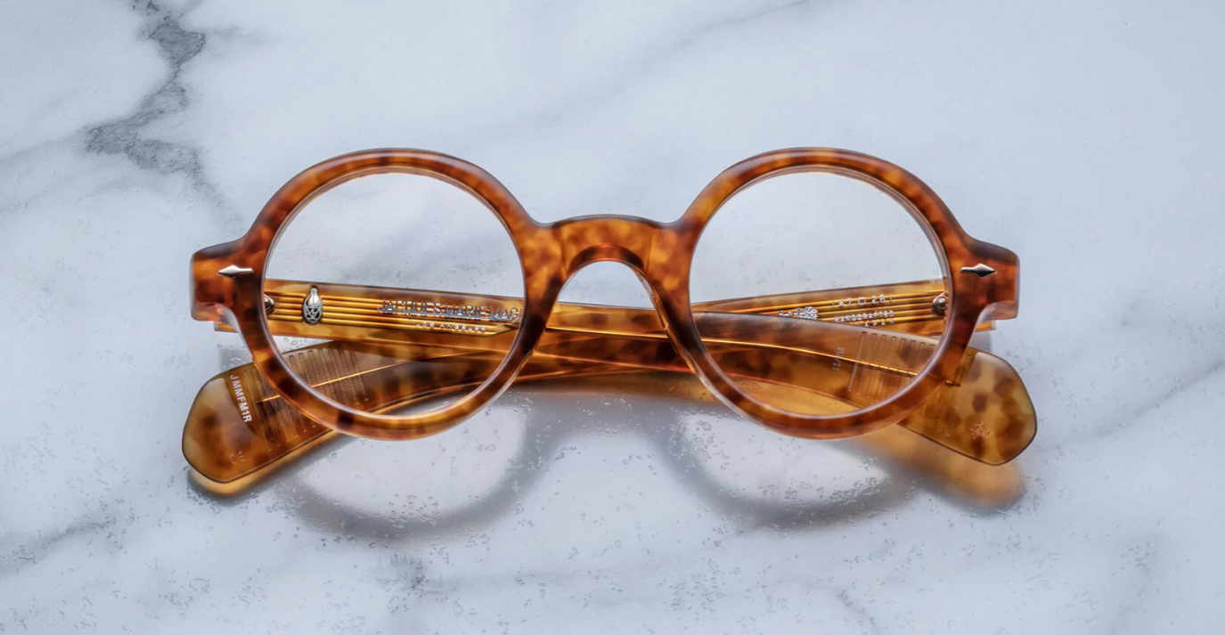 Optical frame Model Fumio in Color Camel with Superlight Bronze lenses from Jacques Marie Mage