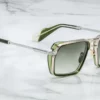 Sunglasses Model GT-R in COlor Rover with Green Gradient lenses from Jacques Marie Mage
