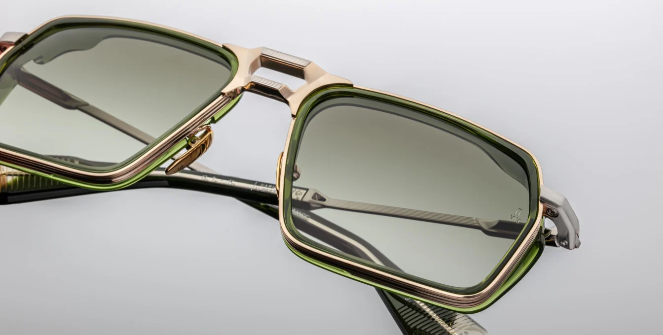 Sunglasses Model GT-R in COlor Rover with Green Gradient lenses from Jacques Marie Mage