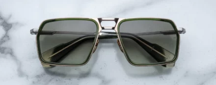 Sunglasses Model GT-R in COlor Rover with Green Gradient lenses from Jacques Marie Mage