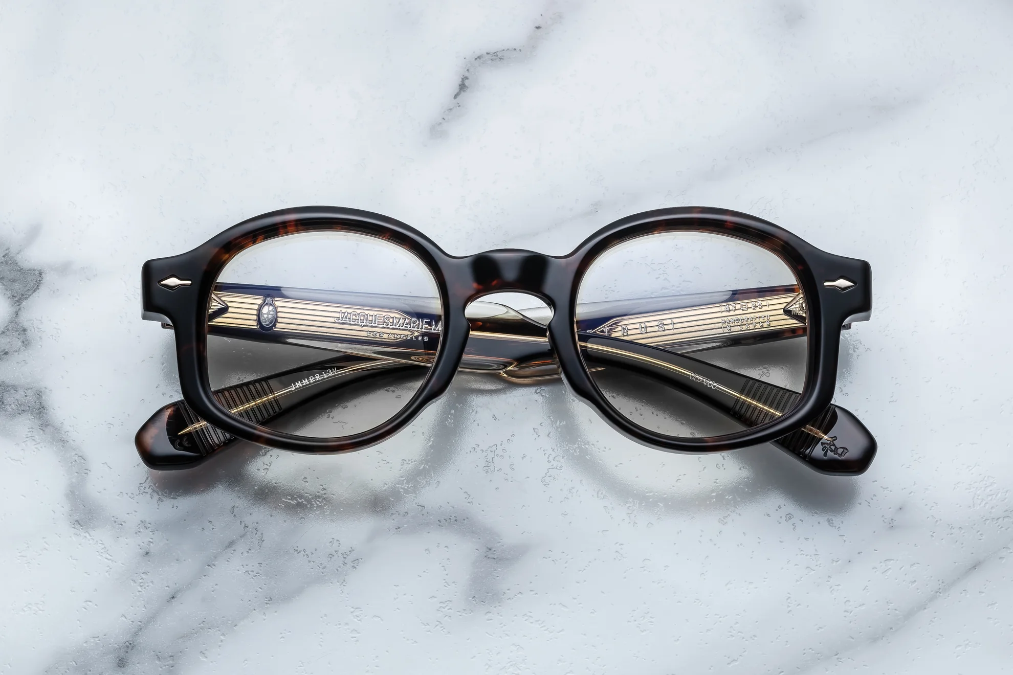 Optical Frame Model Petrus in Color Beau with Superlight Brown lenses from Jacques Marie Mage