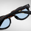 Sunglasses Model Petrus in Color Noir with Cerulean lenses from Jacques Marie Mage