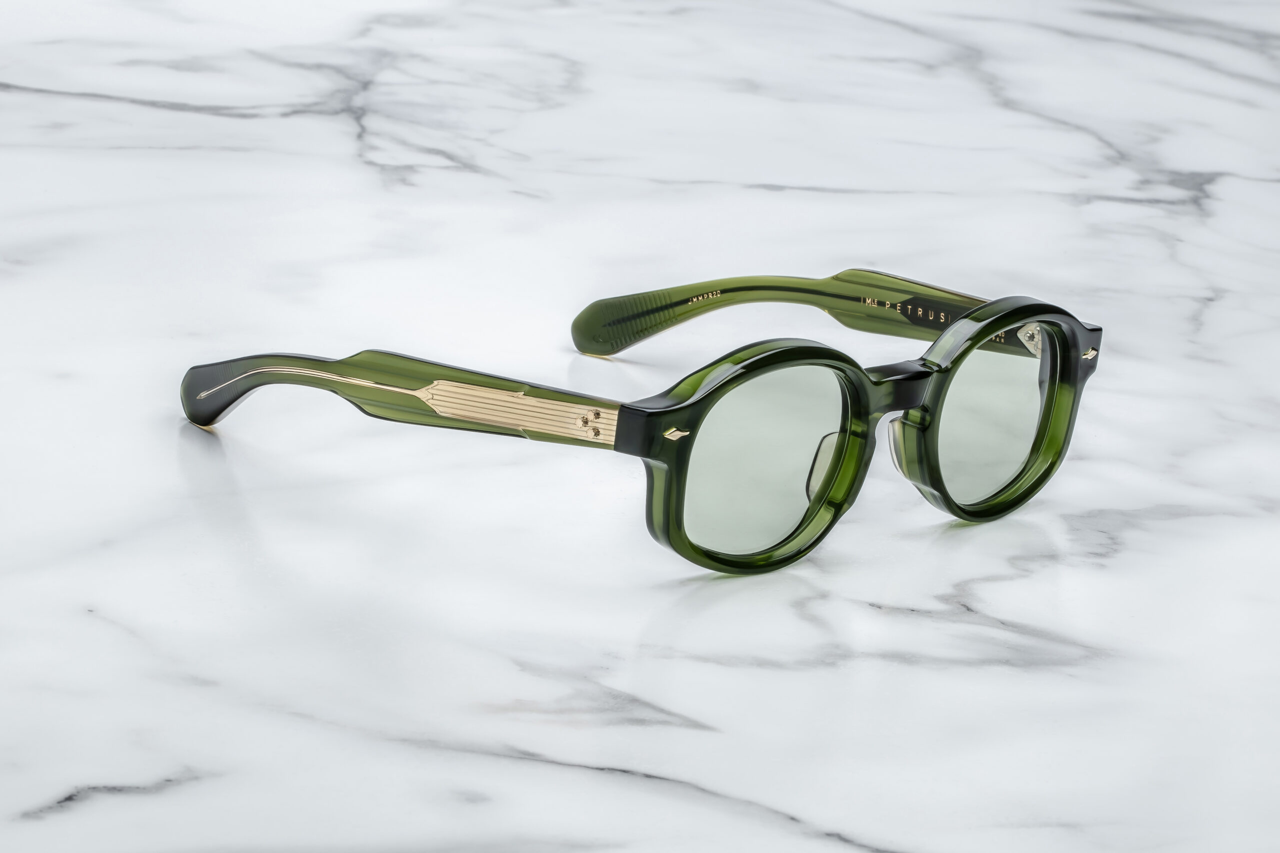 Sunglasses Model Petrus in Color Rover with Light Bottle Green lenses from Jacques Marie Mage