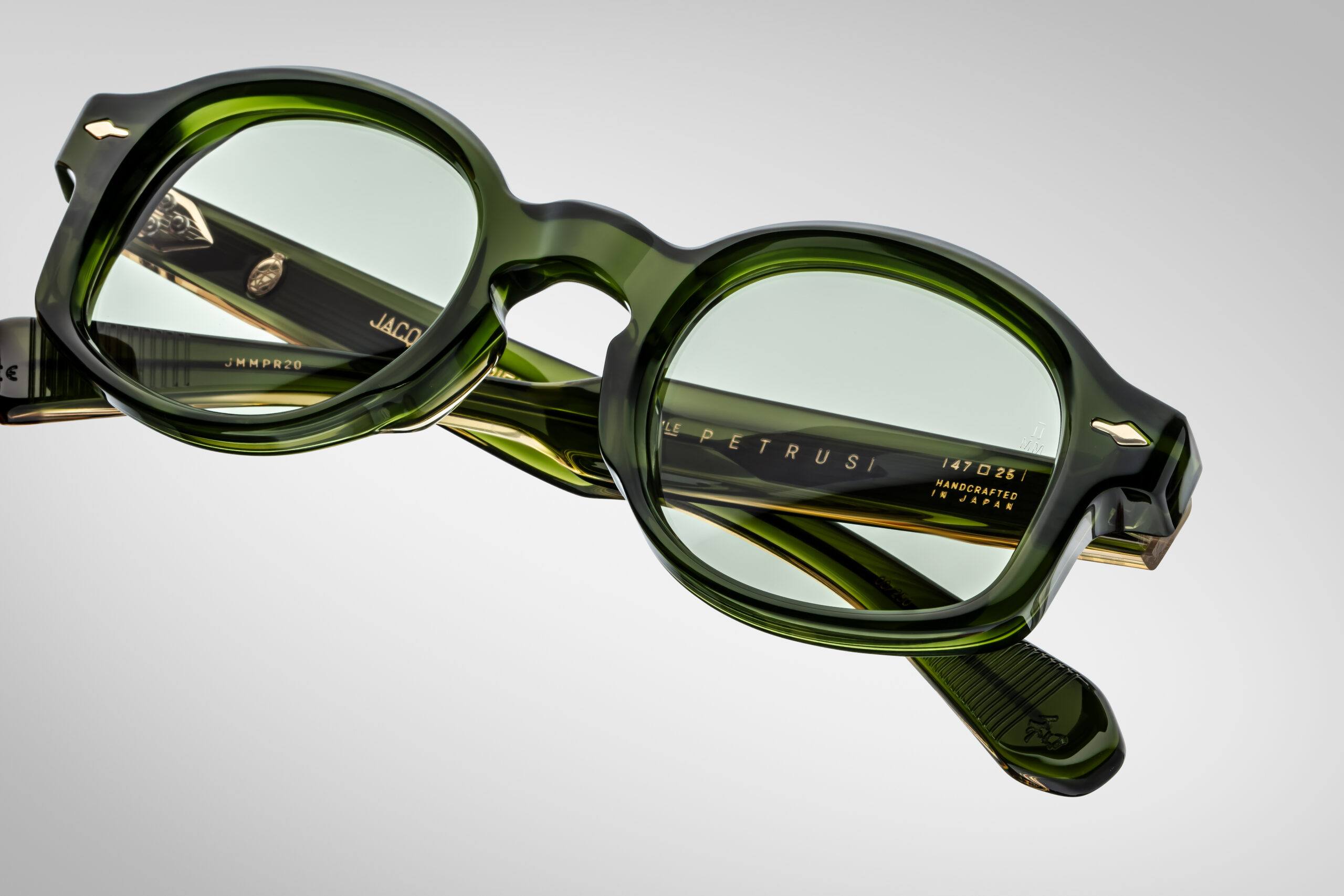 Sunglasses Model Petrus in Color Rover with Light Bottle Green lenses from Jacques Marie Mage