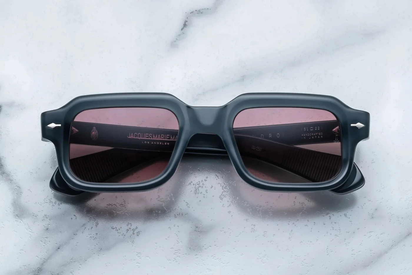 Sunglasses Model Sandro in Color Mink with Dusty rose lenses from Jacques Marie Mage