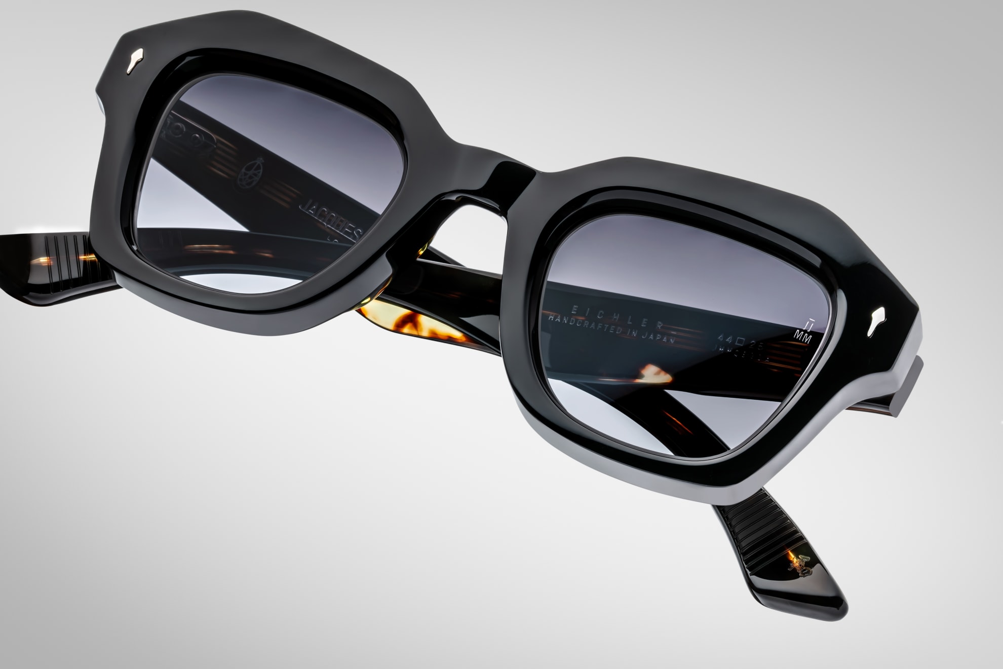 Sunglasses Model Eichler in Color Noir 11 with Jet Gradient lenses from Jacques Marie Mage