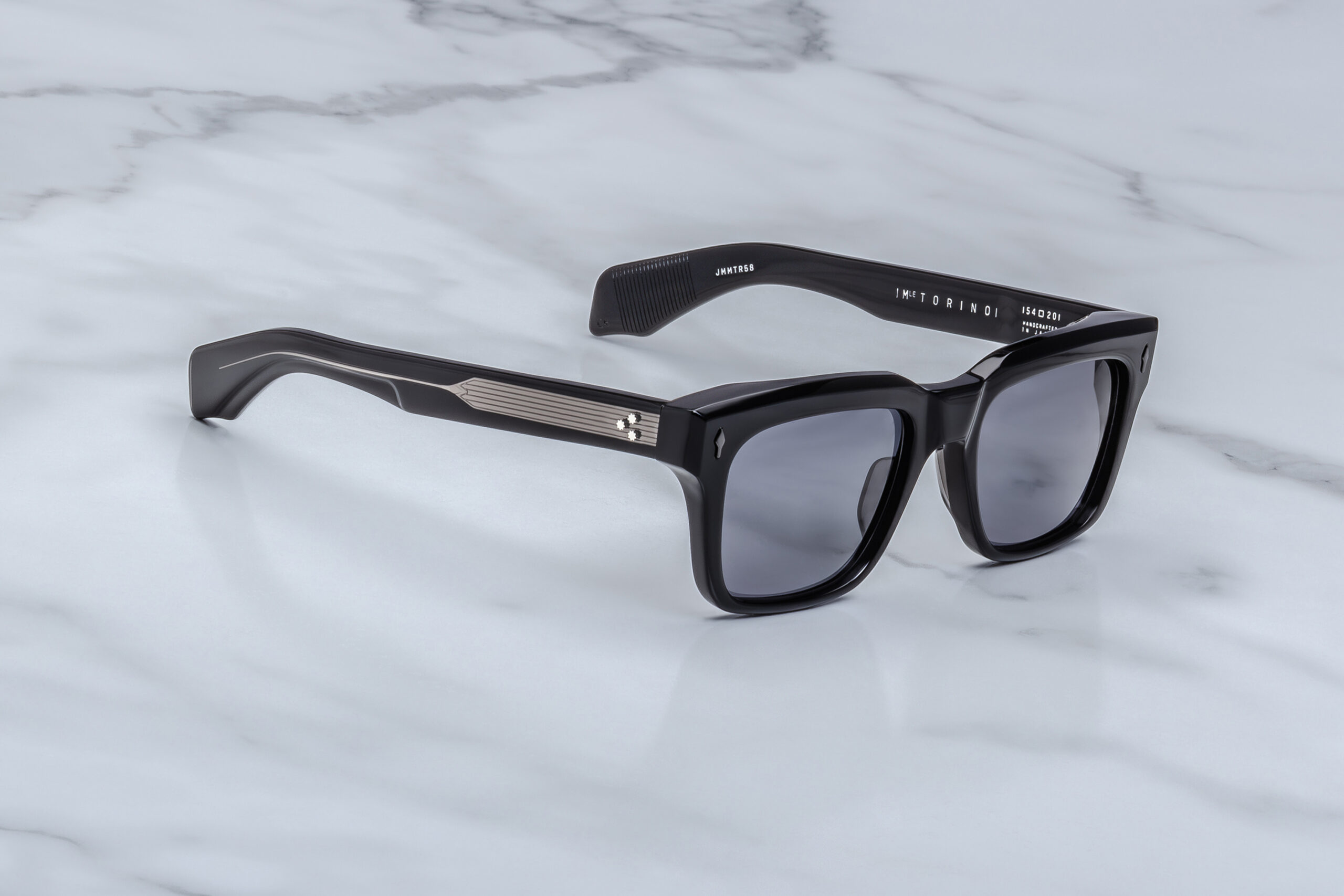 Sunglasses ModelTorino in Color Raven with Grey Gradient lenses from Jacques Marie Mage