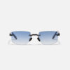 Sunglasses Model R04 in Color C426 with Clear Blue Gradient lenses from John Dalia