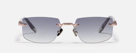 Sunglasses Model R04 in Color C476 with Grey Gradient lenses from John Dalia