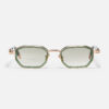 Sunglasses Model Axel in Color C432 with Light Green Gradient lenses from John Dalia