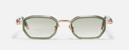 Sunglasses Model Axel in Color C432 with Light Green Gradient lenses from John Dalia