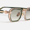 Sunglasses Model Axel in Color C432 with Light Green Gradient lenses from John Dalia