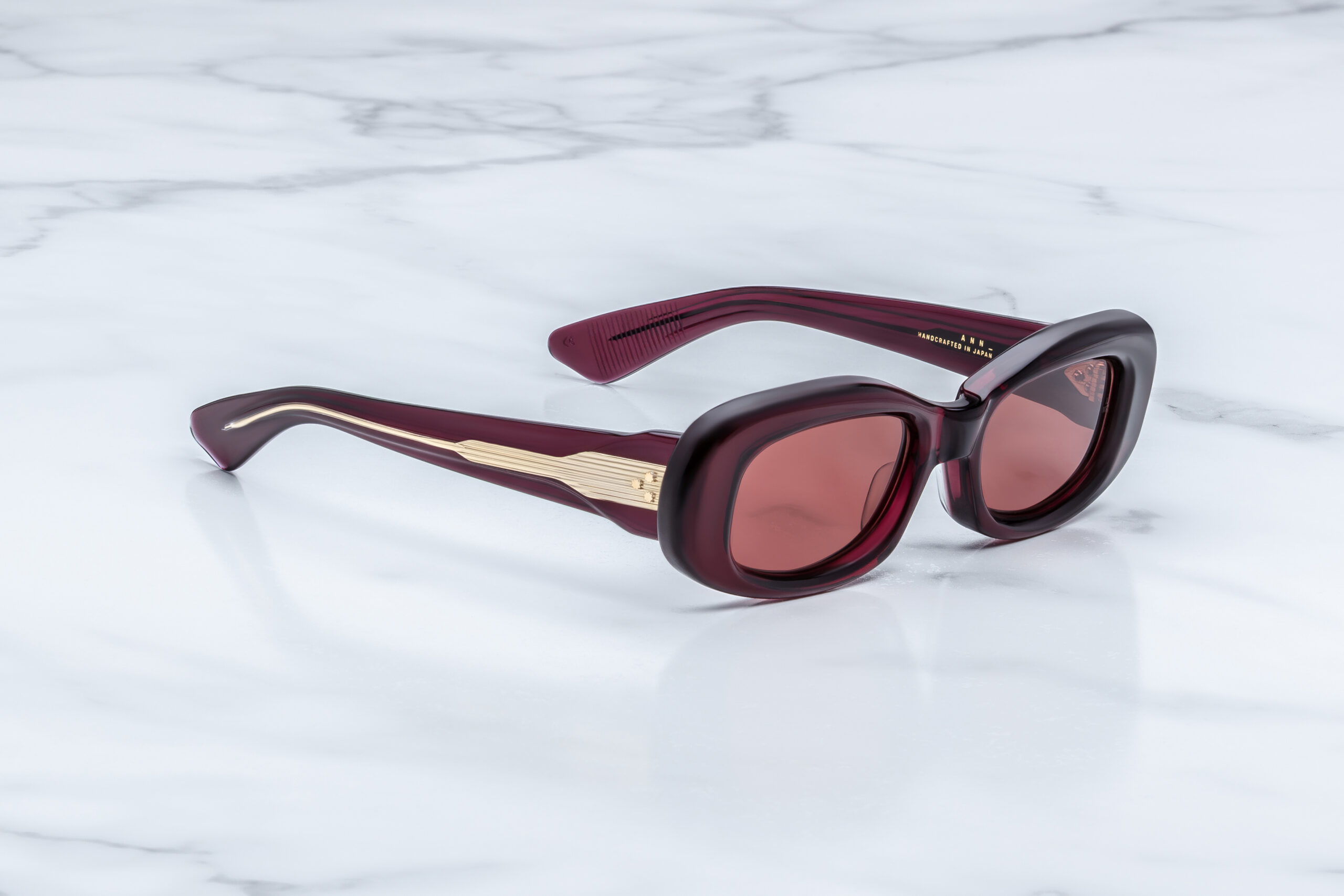 Sunglasses Model Ann in Color Amarena with Amarena lenses from Jacques Marie Mage