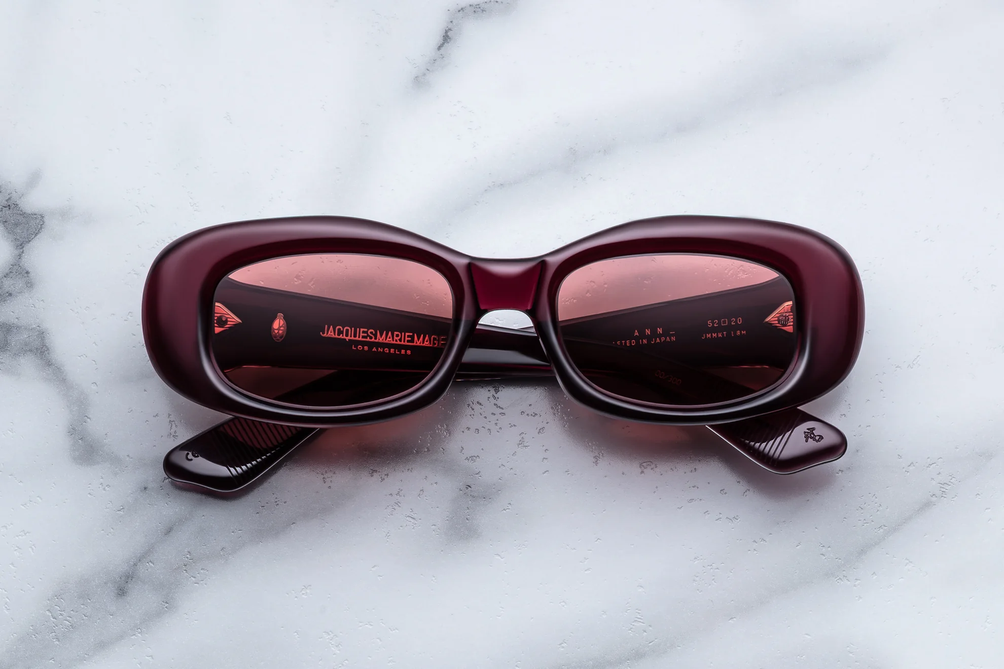 Sunglasses Model Ann in Color Amarena with Amarena lenses from Jacques Marie Mage