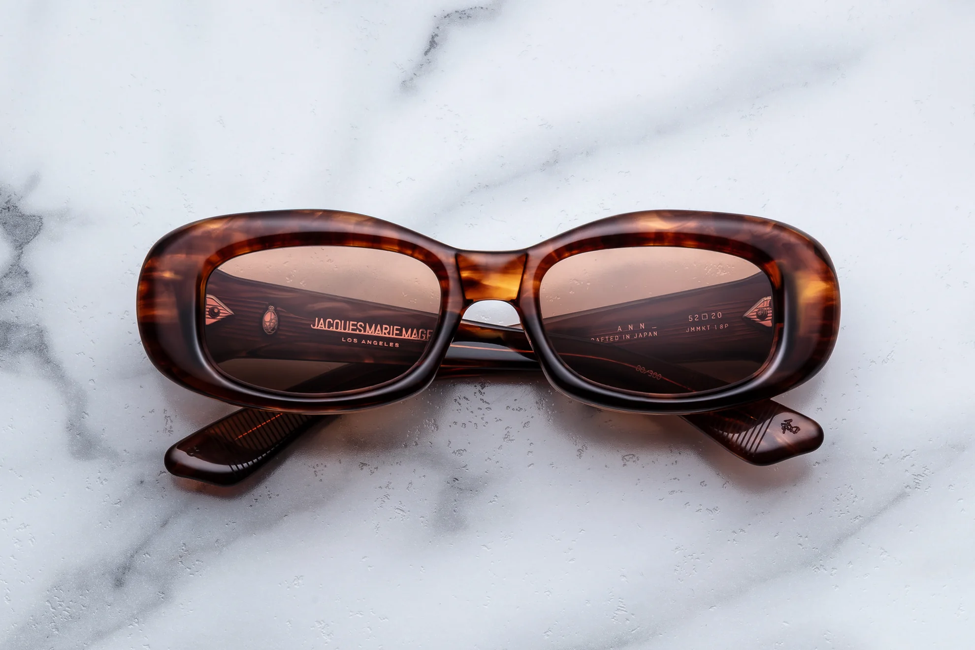 Sunglasses Model Ann in color Bourbon with Dark Tuscan lenses from Jacques Marie Mage