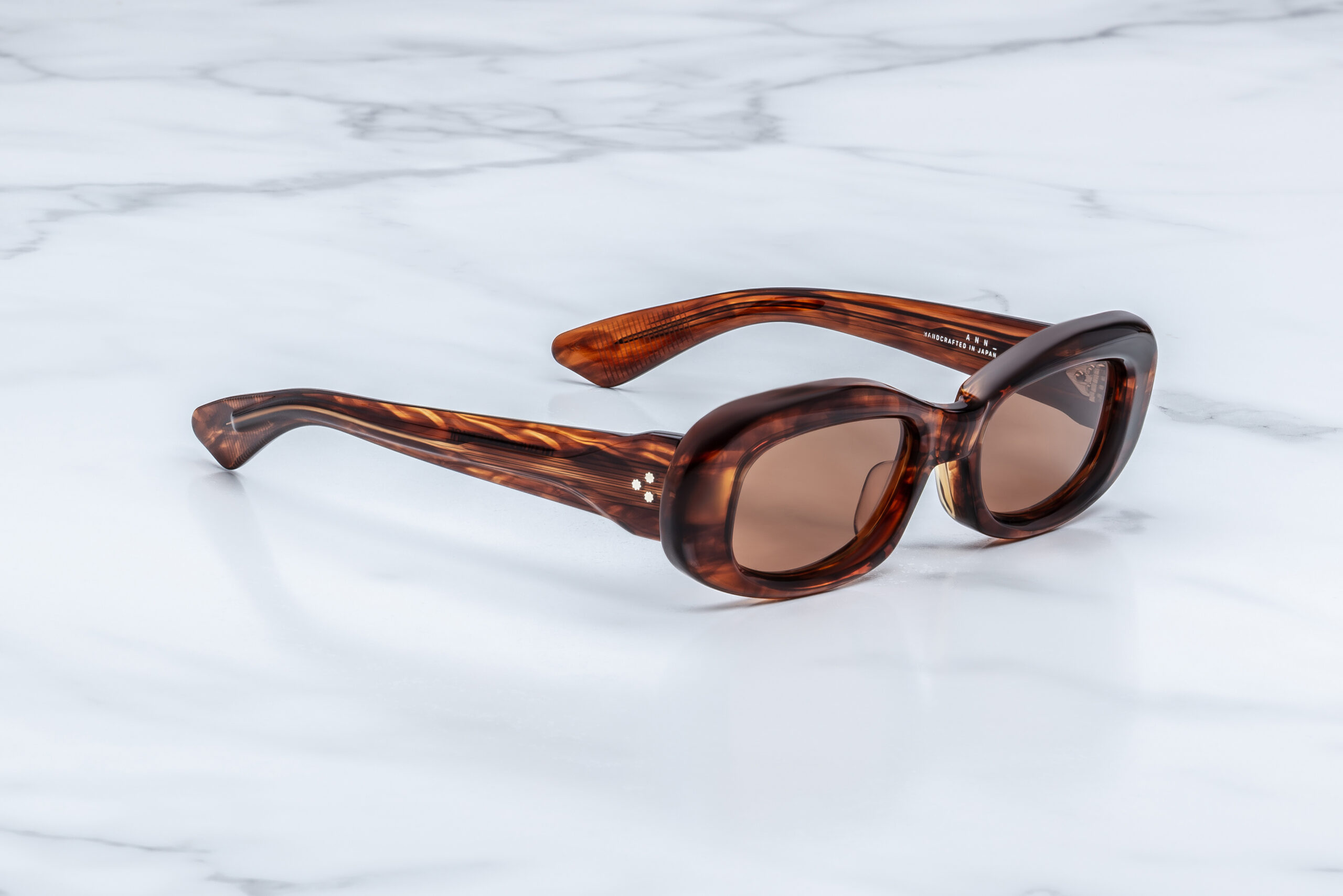 Sunglasses Model Ann in color Bourbon with Dark Tuscan lenses from Jacques Marie Mage