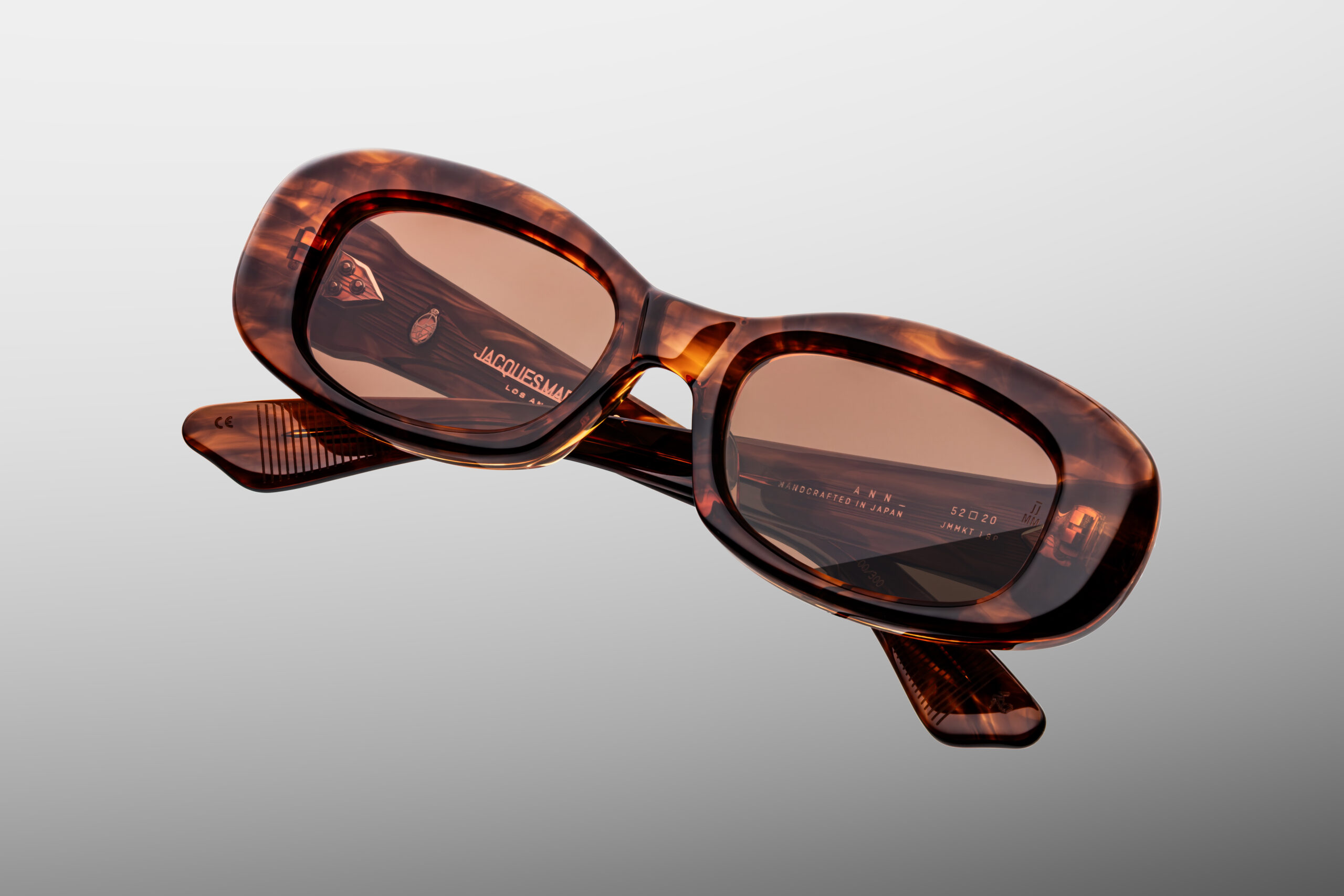 Sunglasses Model Ann in color Bourbon with Dark Tuscan lenses from Jacques Marie Mage