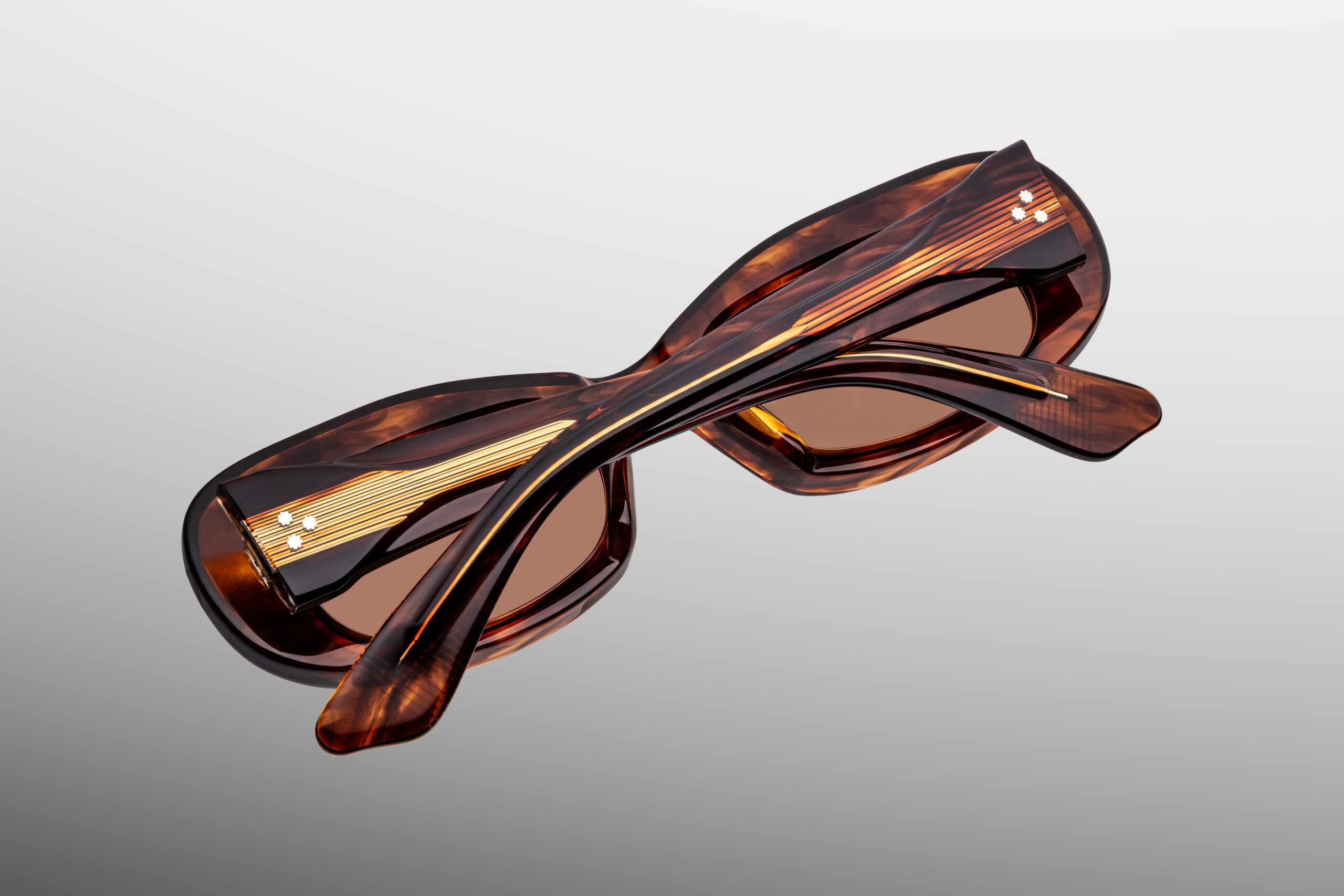 Sunglasses Model Ann in color Bourbon with Dark Tuscan lenses from Jacques Marie Mage