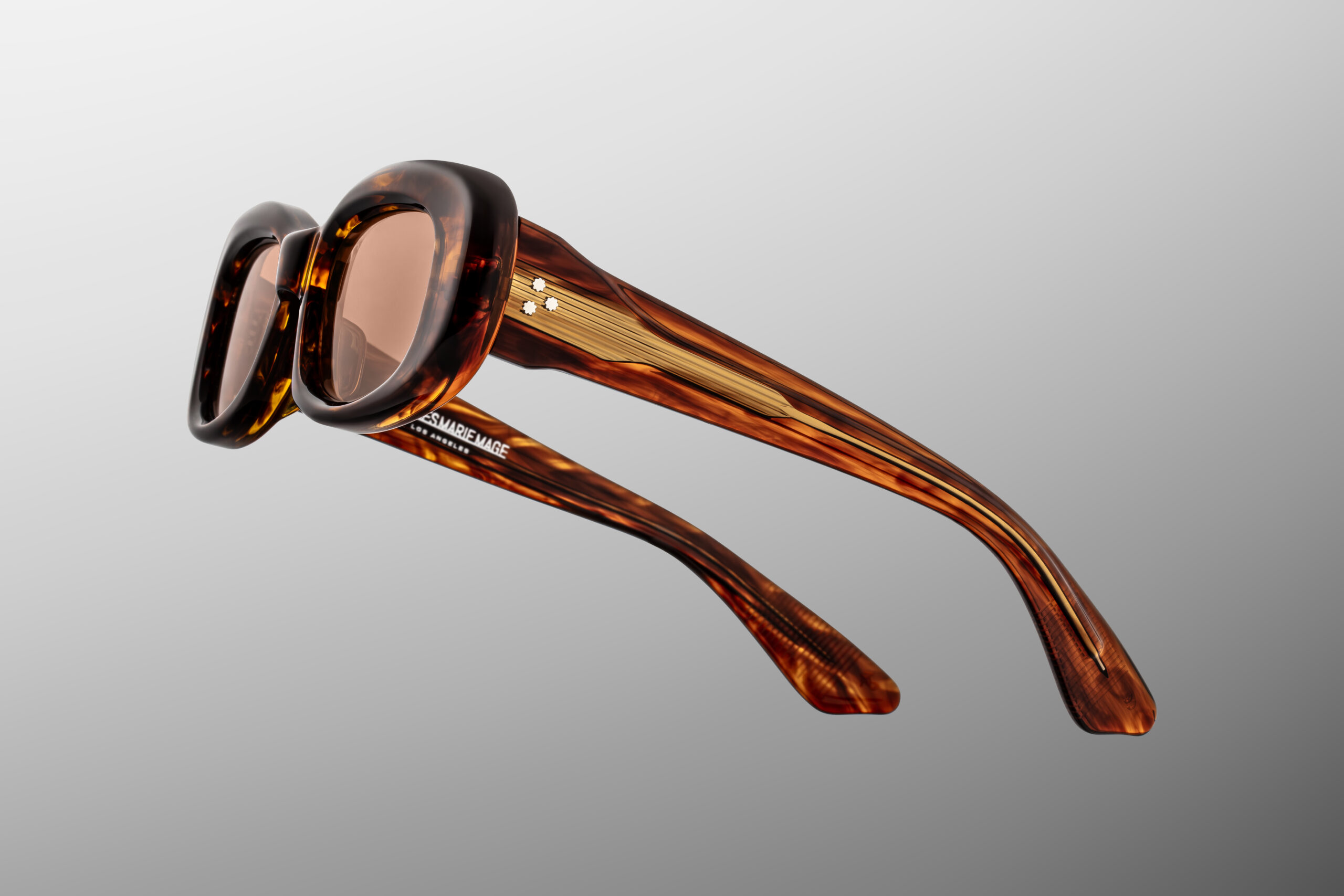 Sunglasses Model Ann in color Bourbon with Dark Tuscan lenses from Jacques Marie Mage