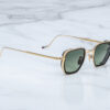 Sunglasses Model Atkins in Color Musket with Moss gradient lenses from Jacques Marie Mage