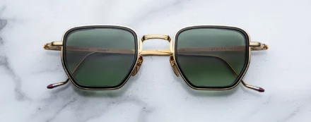 Sunglasses Model Atkins in Color Musket with Moss gradient lenses from Jacques Marie Mage