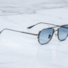 Sunglasses Model Cendrars in color Antique Silver with Serene gradient lenses from Jacques Marie Mage
