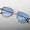 Sunglasses Model Cendrars in color Antique Silver with Serene gradient lenses from Jacques Marie Mage