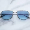Sunglasses Model Cendrars in color Antique Silver with Serene gradient lenses from Jacques Marie Mage